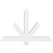 Ekena Millwork Kennewick Architectural Grade PVC Gable Bracket, 48"W x 30"H x 4"D x 4"F, 15/12 Pitch GBP048X30X0404KEN00 - alternate 4